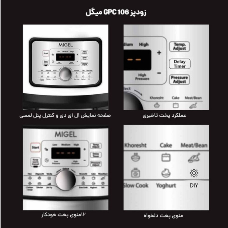 زودپز میگل مدل GPC 106