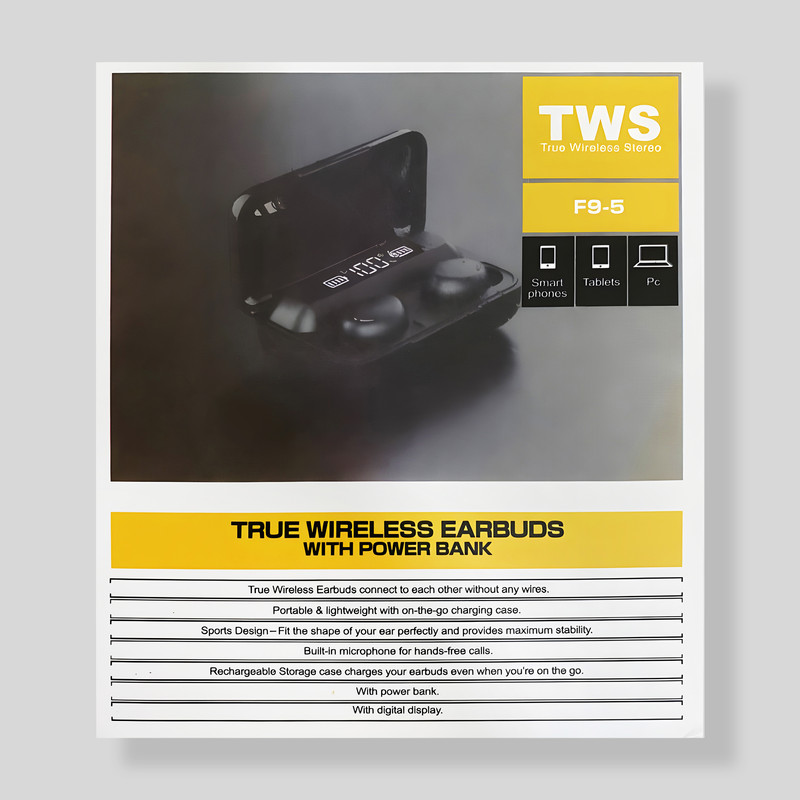 ایرباد بی سیم طرح اسپرت مدل TWS F9-5