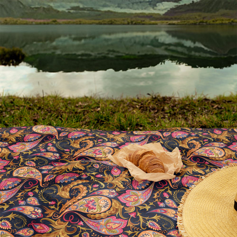 شال مبل مدل بته جقه کد F2SH1080 سایز 98x180 سانتی متر