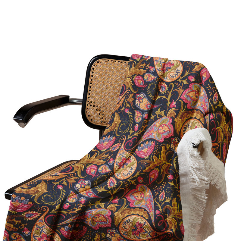 شال مبل مدل بته جقه کد F2SH1080 سایز 98x180 سانتی متر