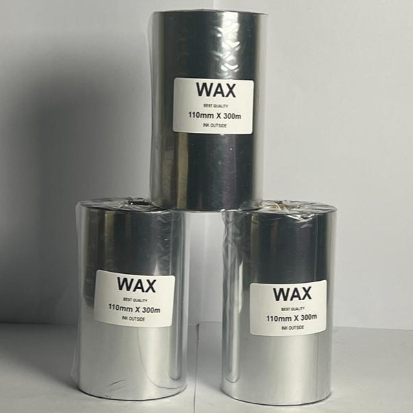 ریبون پرینتر لیبل زن مدل Wax 110mm x 300m