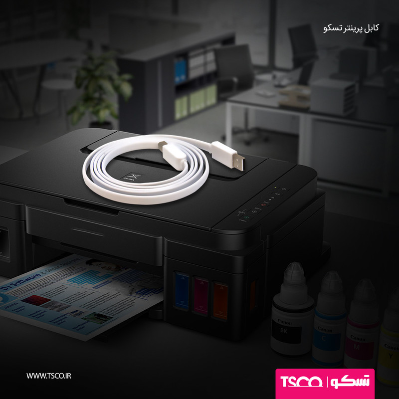 کابل پرینتر USB تسکو مدل TC 01 طول 1.5 متر