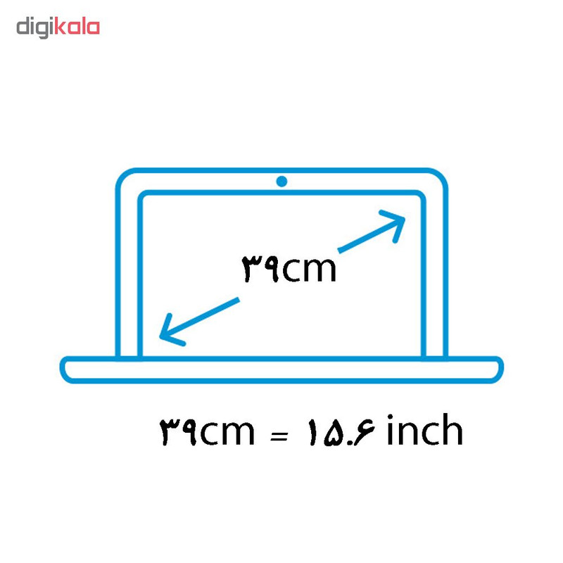 استیکر لپ تاپ طرح الماس کد 0909-98 مناسب برای لپ تاپ 15.6 اینچ به همراه برچسب حروف فارسی کیبورد