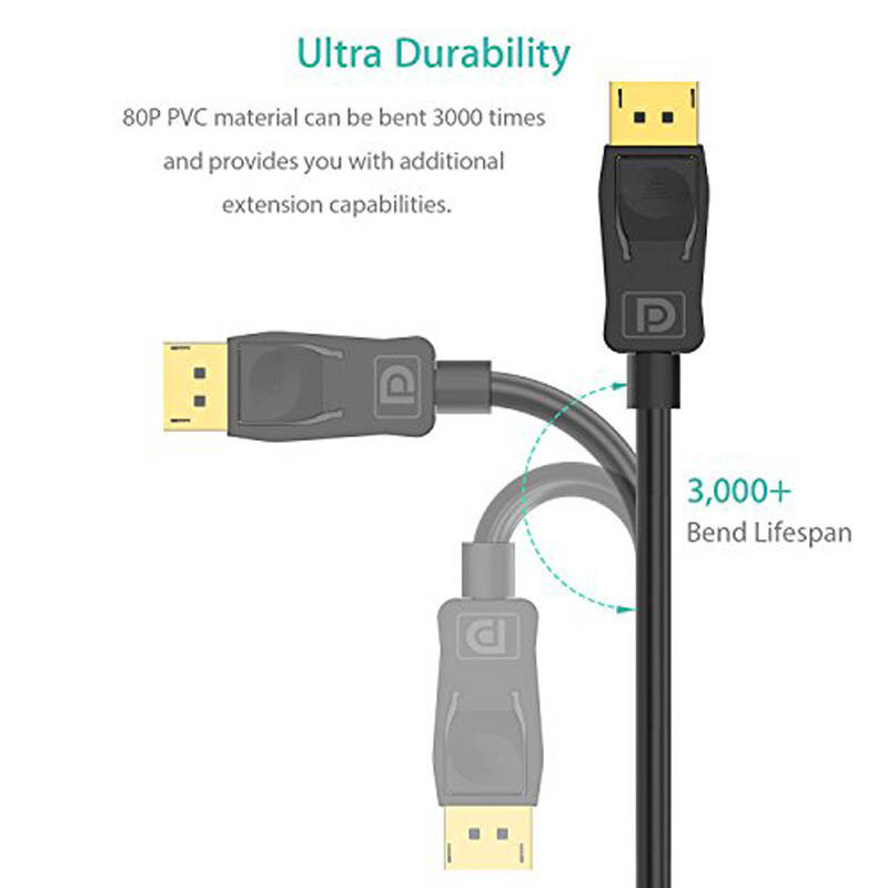 کابل DISPLAYPort وی نت کد 1001994 طول 1.5 متر