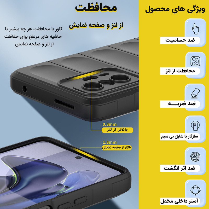 کاور لوکسار مدل Ezio مناسب برای گوشی موبایل شیائومی Mi 11T / Mi 11T Pro