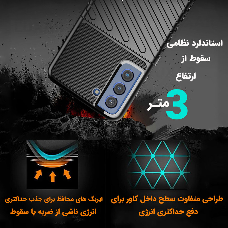 کاور لوکسار مدل Thunder مناسب برای گوشی موبایل سامسونگ Galaxy S21 FE