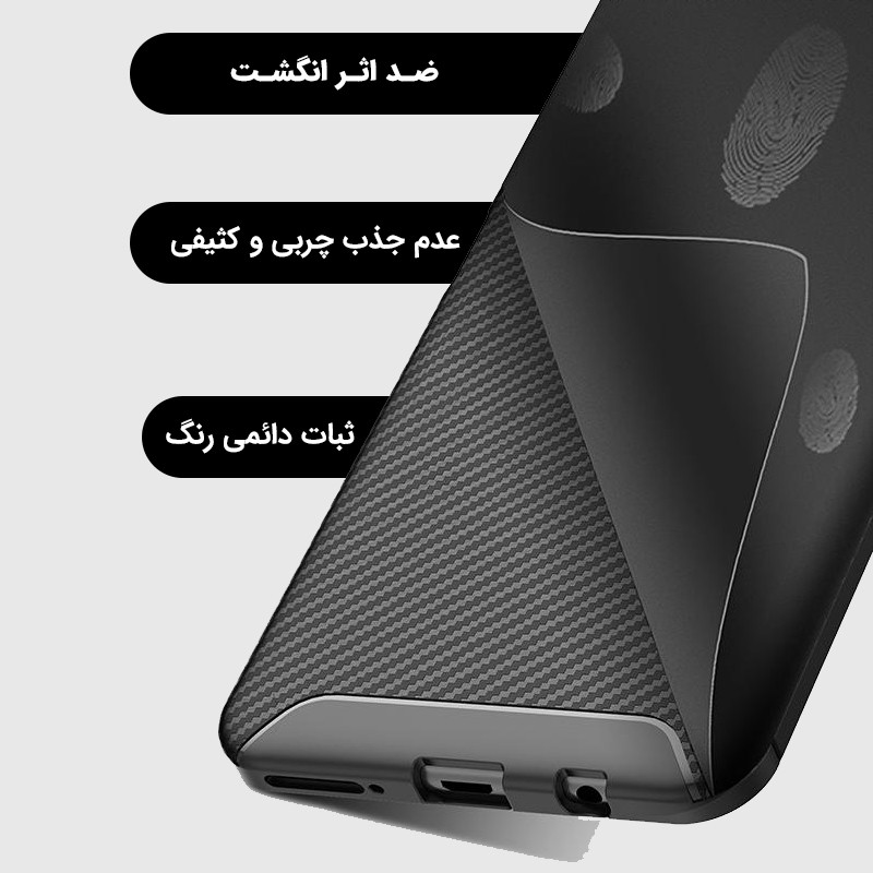 کاور لوکسار مدل Carbon Fiber مناسب برای گوشی موبایل سامسونگ Galaxy A22 5G / F42