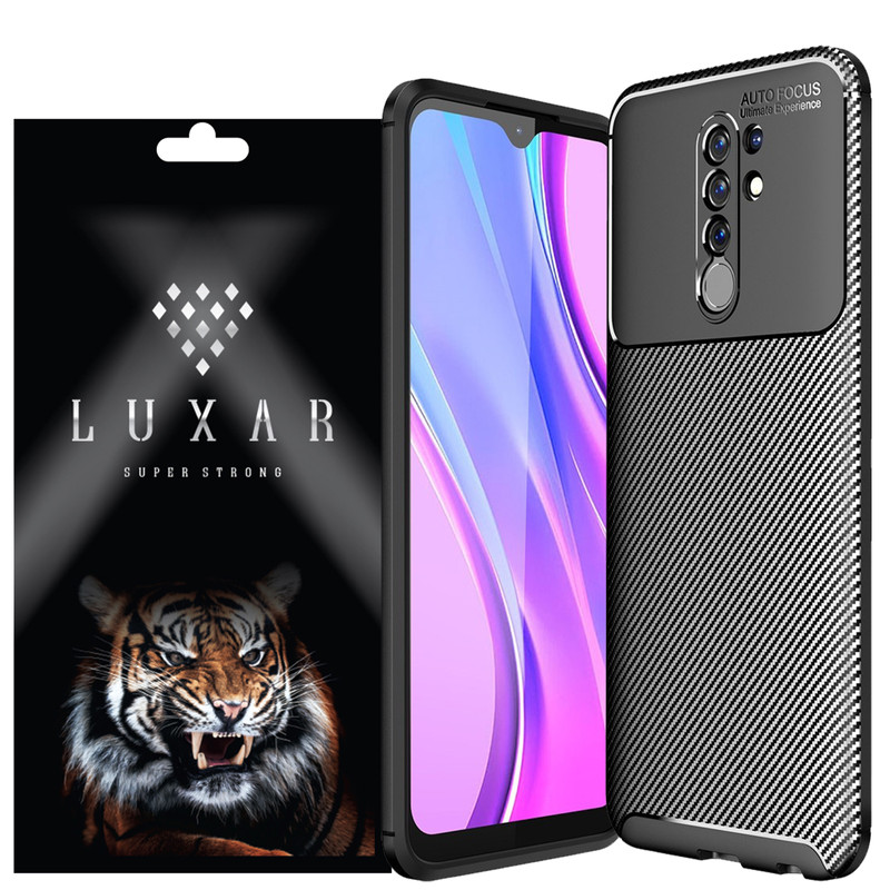 کاور لوکسار مدل Carbon Fiber مناسب برای گوشی موبایل شیائومی Redmi 9 / 9 Prime / Poco M2