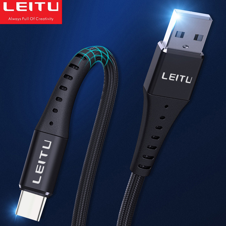 کابل تبدیل USB به USB-C لیتو مدل LD-8 طول 1 متر