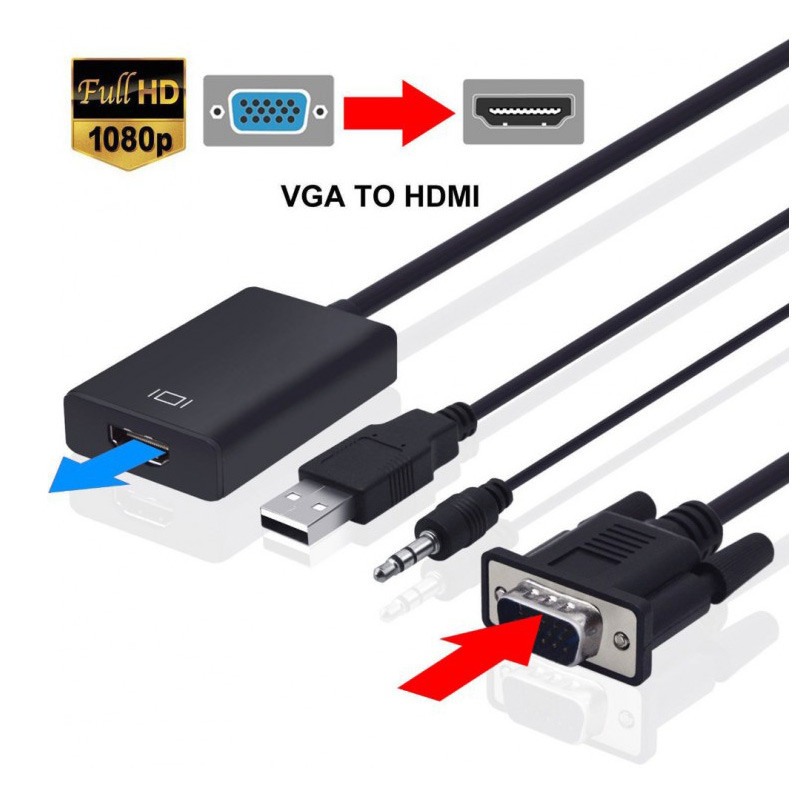 مبدل VGA به HDMI مدل HDCP