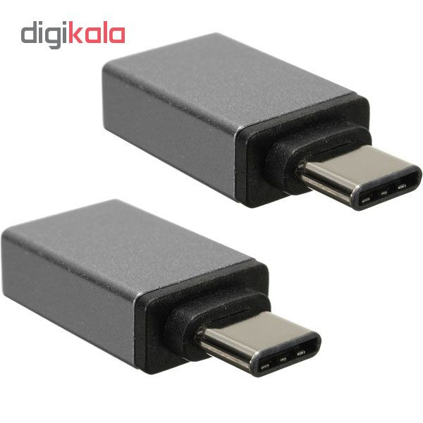 مبدل OTG USB-C مدل tipc-3 بسته دو عددی