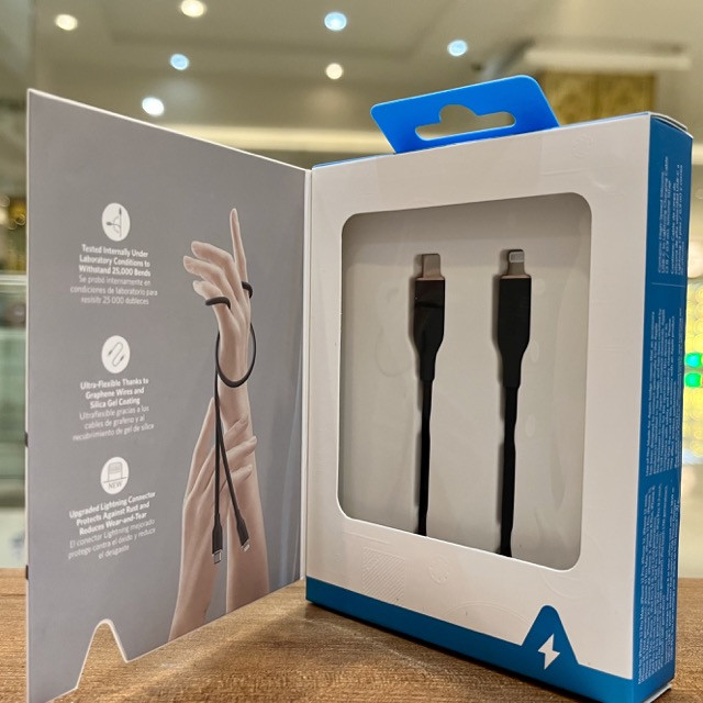 کابل تبدیل USB-C به لایتنینگ انکر مدل Power Line III Flow A8662 طول 0.9 متر