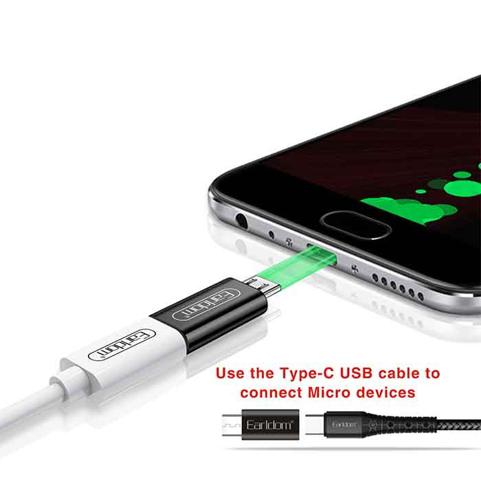 مبدل USB-C به MicroUSB  ارلدام مدل ET-TC09