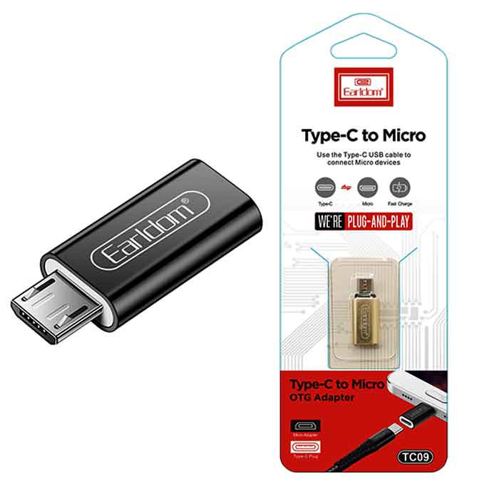 مبدل USB-C به MicroUSB  ارلدام مدل ET-TC09