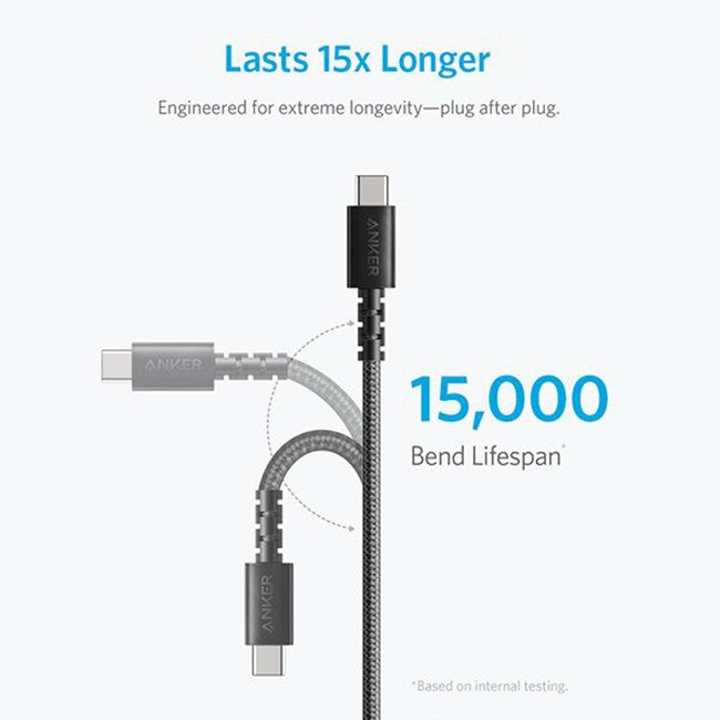 کابل USB-C انکر  مدل A8032 طول 0.9 متر