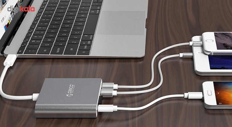 مبدل USB-C به USB و کارت خوان اوریکو مدل RCC2A