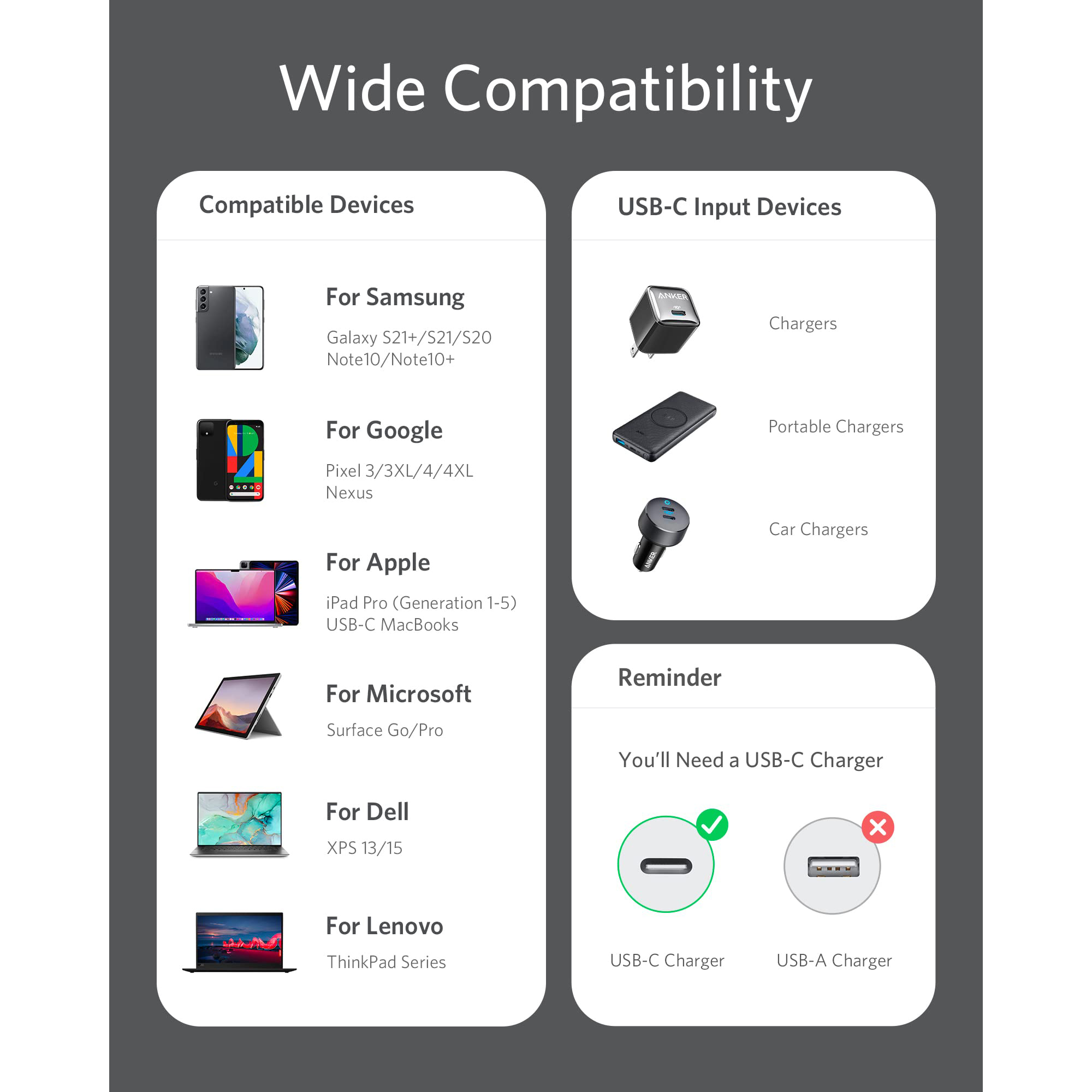 کابل USB-C انکر مدل Power Flow طول 0.9 متر