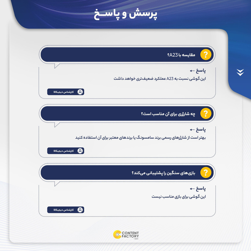 گوشی موبایل سامسونگ مدل Galaxy A14 دو سیم کارت ظرفیت 64 گیگابایت و رم 4 گیگابایت به همراه شارژر سامسونگ