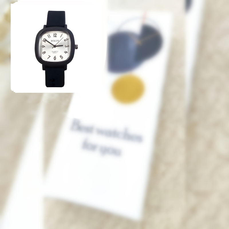 ساعت مچی عقربه ای بولون مدل بند پیو ضد آلرژی شیشه تراش 2