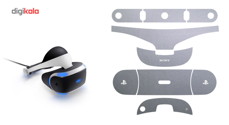 برچسب رنگ Silver-matte ماهوت مناسب برای عینک واقعیت مجازی PlayStation VR