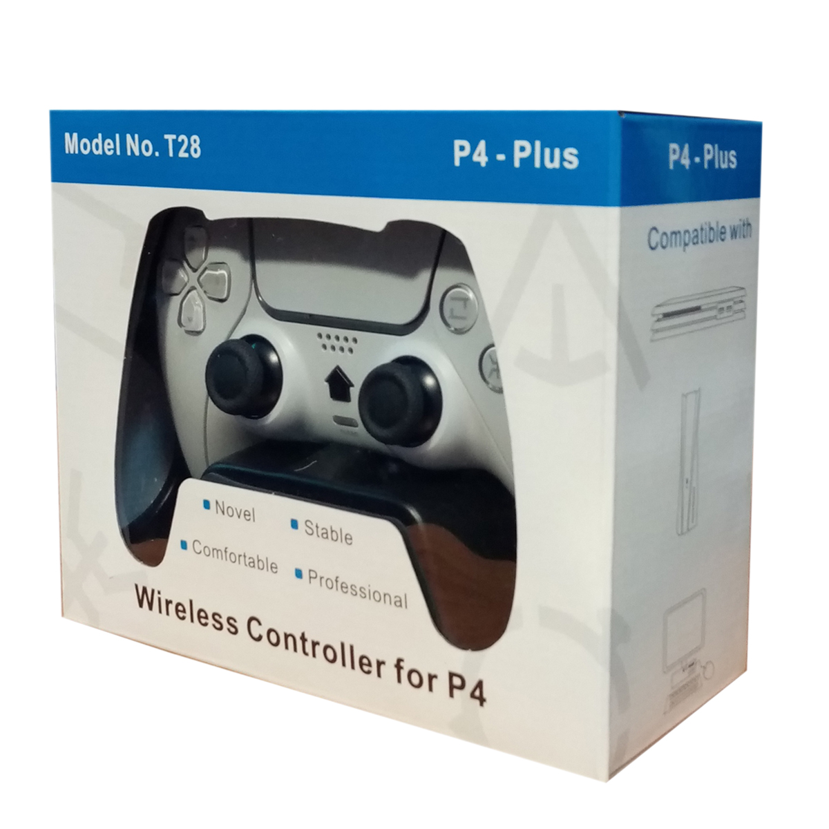 دسته بازی پلی استیشن 4 طرح ساده مدل Wireless controller T28 