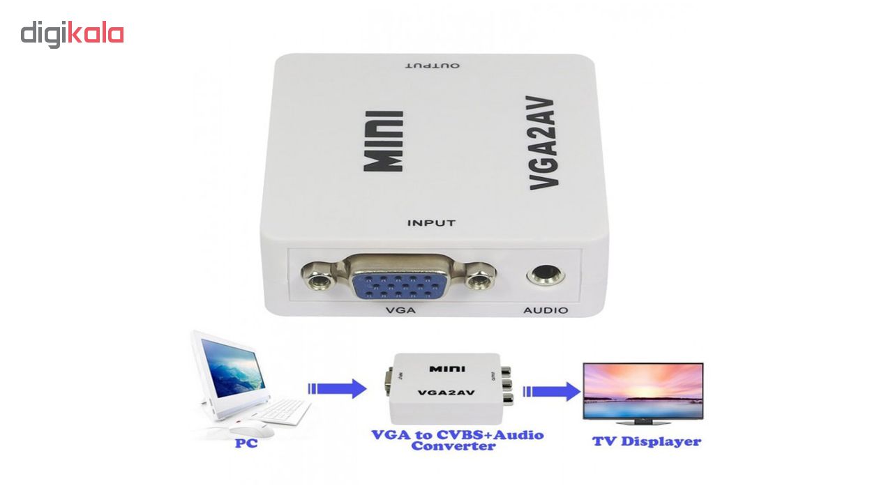 مبدل VGA به AV مدل MINI