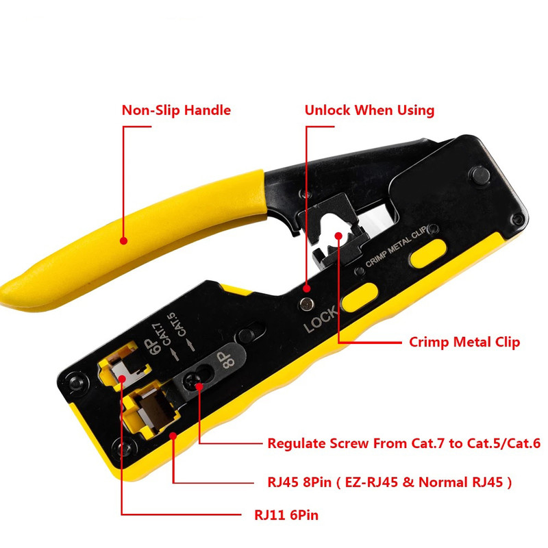 آچار سوکت زن شبکه مدل OPEN END CAT-7