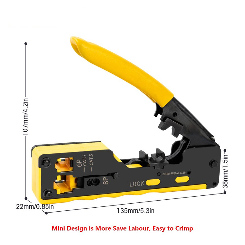 آچار سوکت زن شبکه مدل OPEN END CAT-7