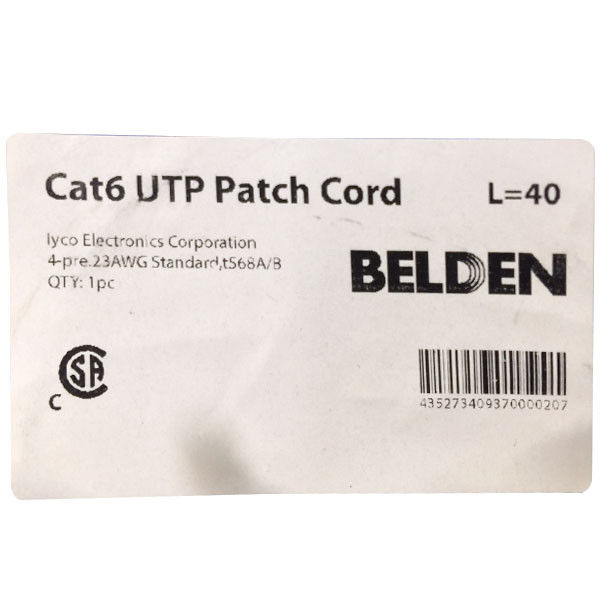 کابل شبکه Cat6 بلدن مدل BEL-BL-40