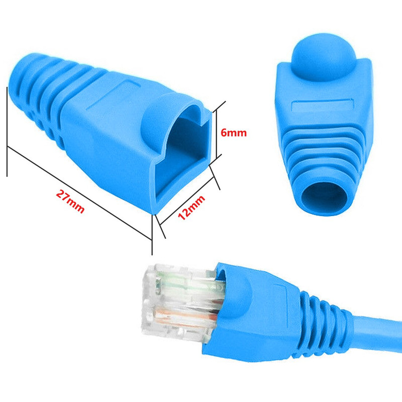 محافظ سوکت RJ45 مدل cat6 بسته 100 عددی