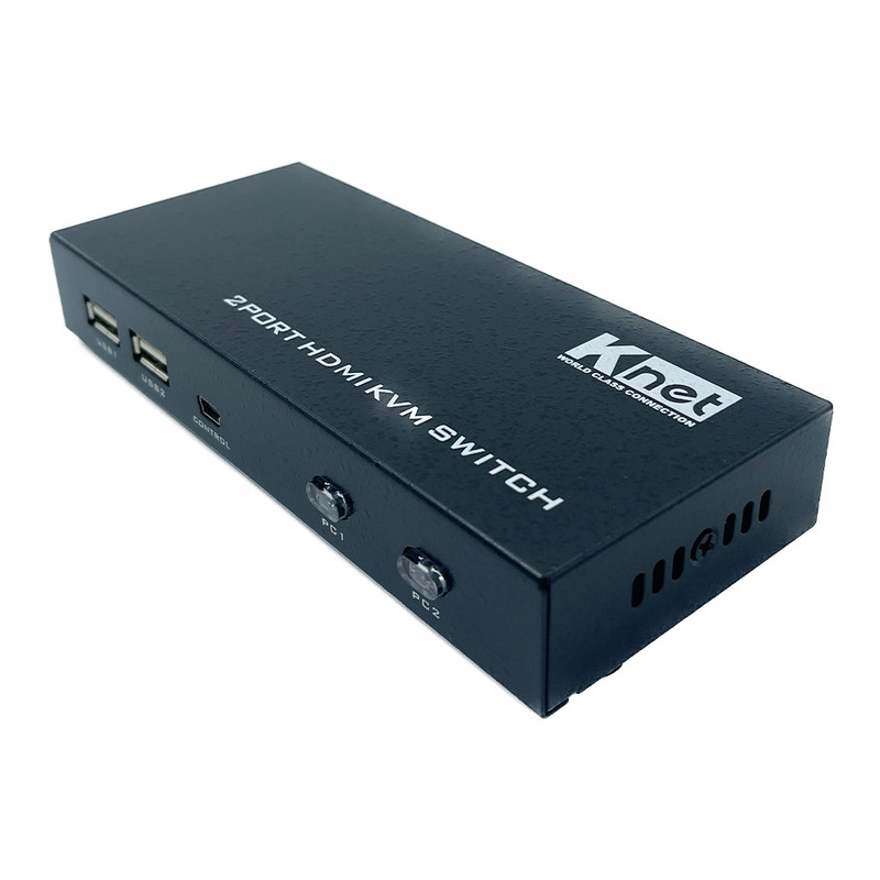 سوییچ HDMI KVM دو پورت کی نت مدل K-SWKH402