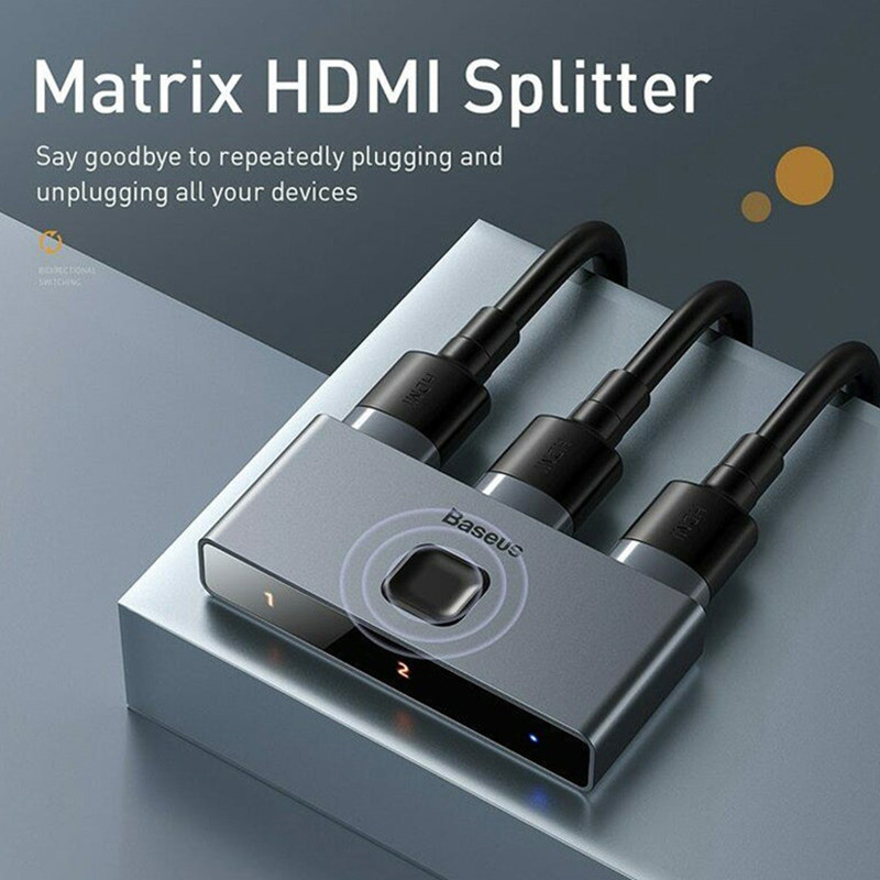 مبدل 1 به 2 HDMI باسئوس مدل Matrix Switcher