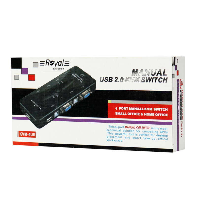 سوییچ 4 پورت KVM رویال مدل KVM-4UK