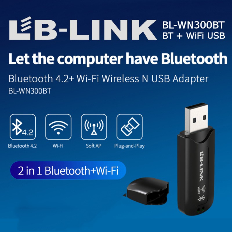 کارت شبکه USB بی سیم ال بی لینک مدل BL-WN300BT V2