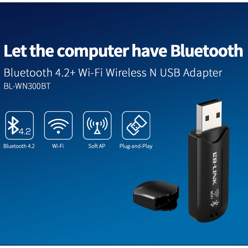 کارت شبکه USB بی سیم ال بی لینک مدل BL-WN300BT V2