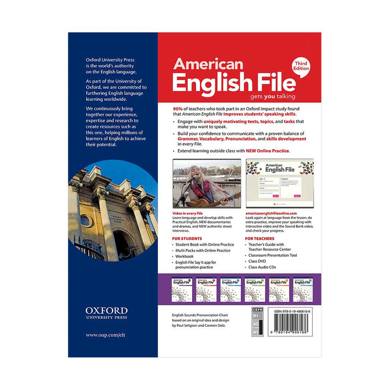 کتاب American English File 1 اثر جمعی از نویسندگان انتشارات Oxford