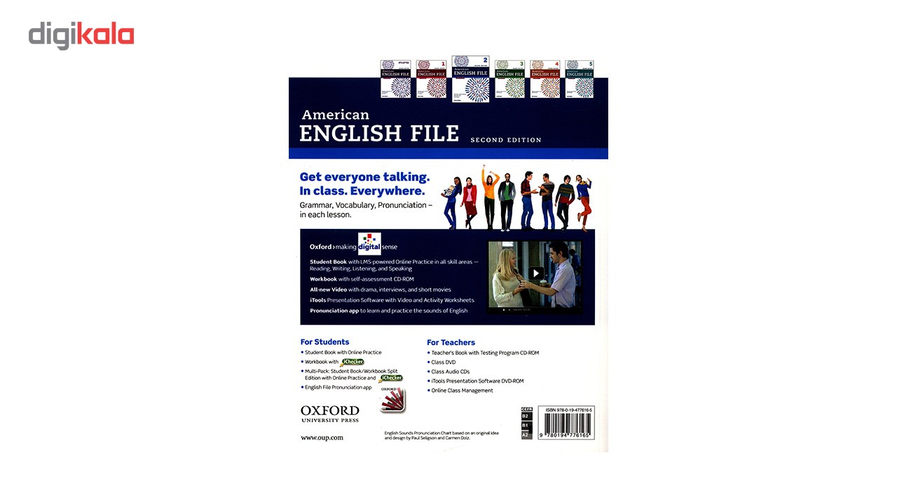 کتاب 2 American English File اثر کریستینا لاثام - دو جلدی