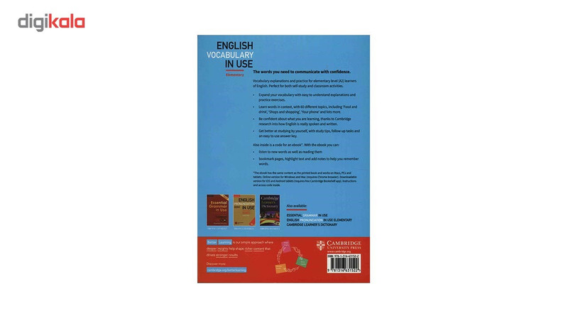 کتاب زبان English Vocabulary In Use Elementary Second Edition