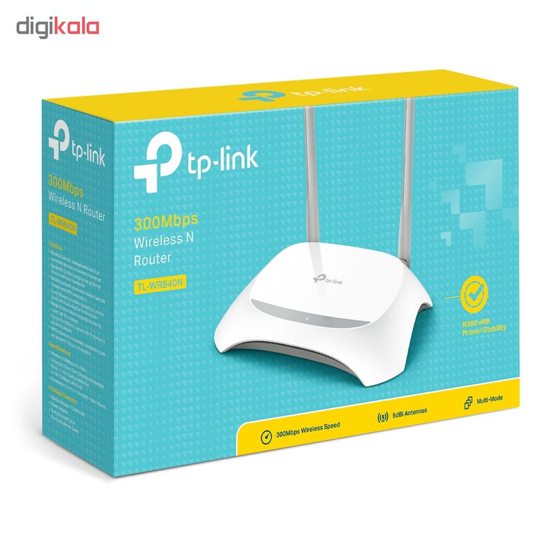 روتر بی‌سیم 300Mbps تی پی-لینک مدل TL-WR840N