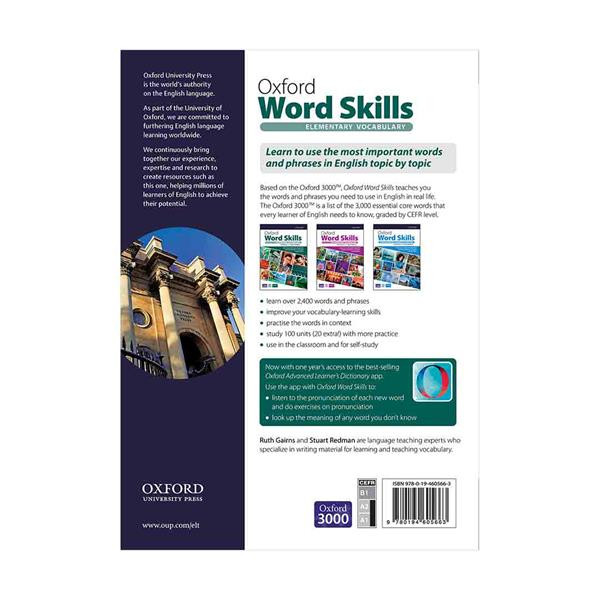 کتاب Oxford Word Skills Elementary Second Edition اثر Ruth Gairns And Stuart Redman انتشارات Oxford 