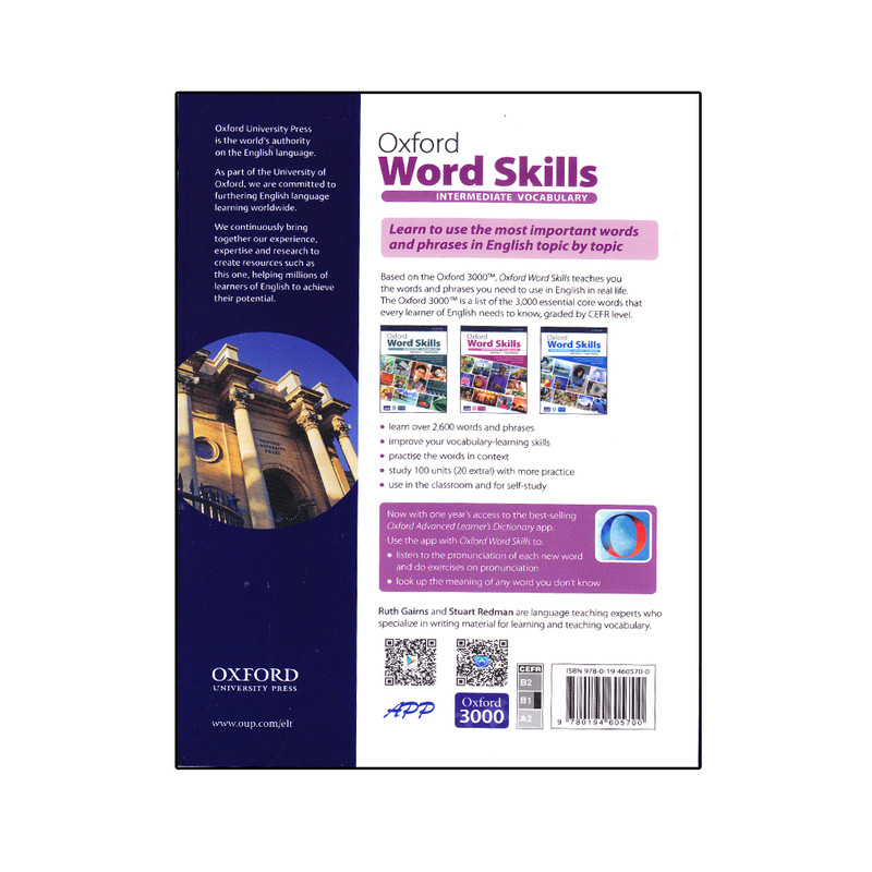 کتاب Oxford Word Skills Intermediate Vocabulary Second Edition اثر Ruth Gairns And Stuart Redman انتشارات آرماندیس