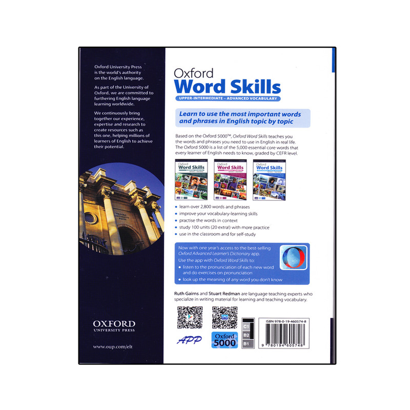 کتاب Oxford Word Skills Advanced Vocabulary Second Edition اثر Ruth Gairns And Stuart Redman انتشارات الوندپویان