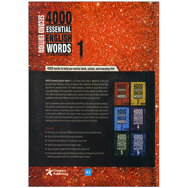 کتاب 4000 Essential English Words اثر Paul Nation انتشارات Compass Publishing شش جلدی