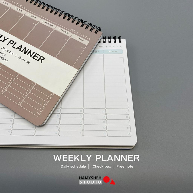 دفتر برنامه ریزی همیشه مدل Weekly Planner