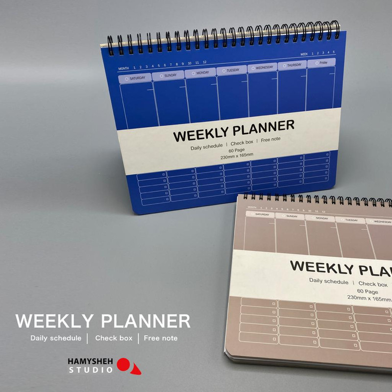 دفتر برنامه ریزی همیشه مدل Weekly Planner