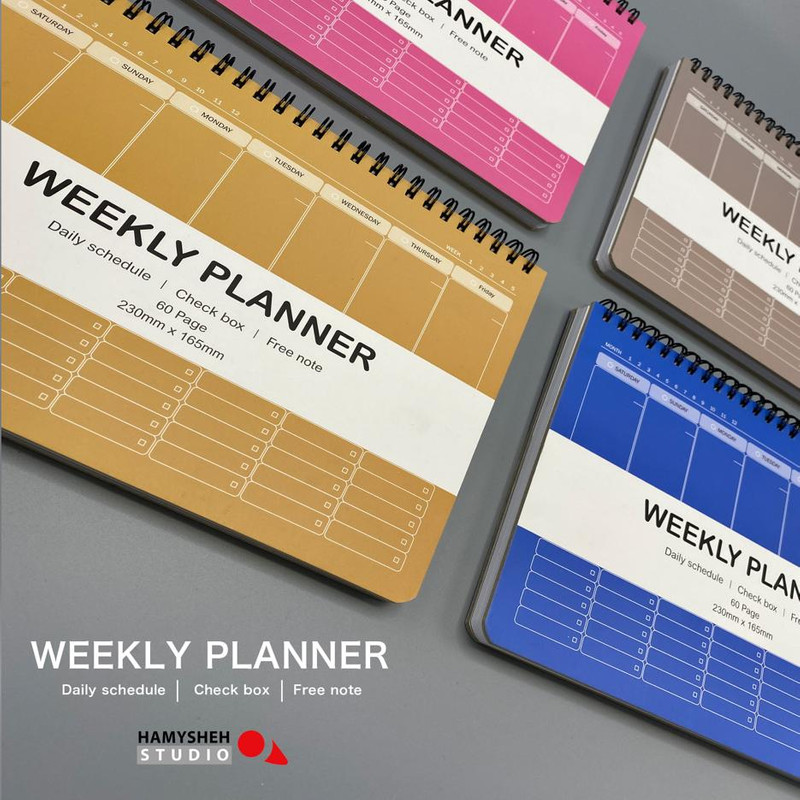 دفتر برنامه ریزی همیشه مدل Weekly Planner