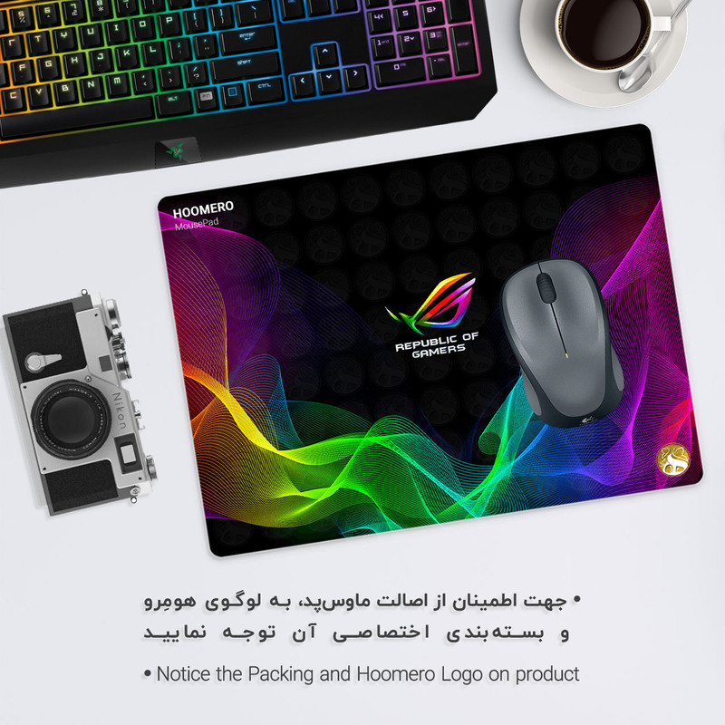 ماوس پد هومرو مدل A2664 طرح Asus Computer hardware company