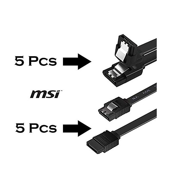 کابل دیتا Sata 3 ام اس آی مدل K51 طول 0.5 متر بسته 2 عددی