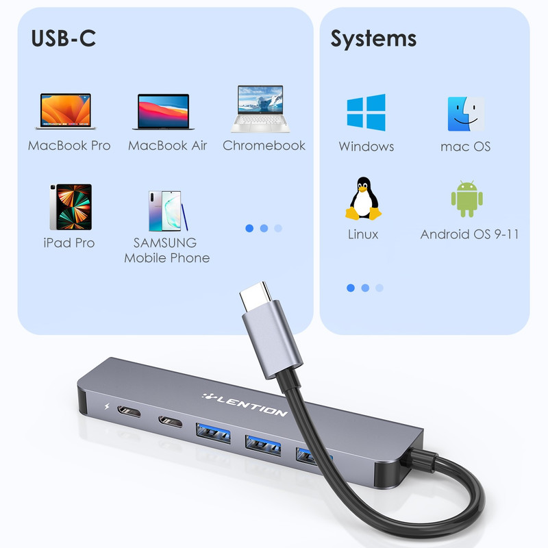   هاب 6 پورت USB-C لنشن مدلCE35s