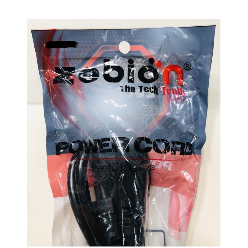 کابل برق سه پین آداپتور لپ تاپ زبیون مدل POWER CORD طول 1.5 متر